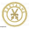 Badge / Macaron GLNF – Grande tenue provinciale – Grand Porte-Glaive – Bretagne – Brodé main